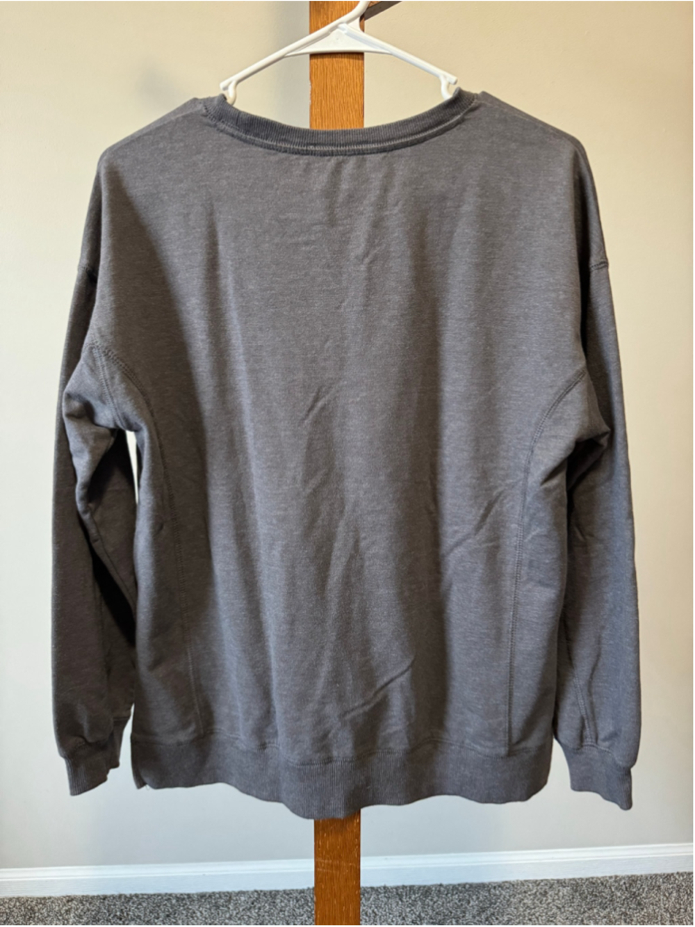 Women's Wildfox Easy Does It Rainbow Sweatshirt XS Charcoal Grey - Picture 5 of 8